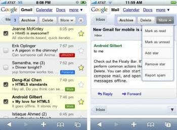 Gmail app - приложение Gmail под iPhone